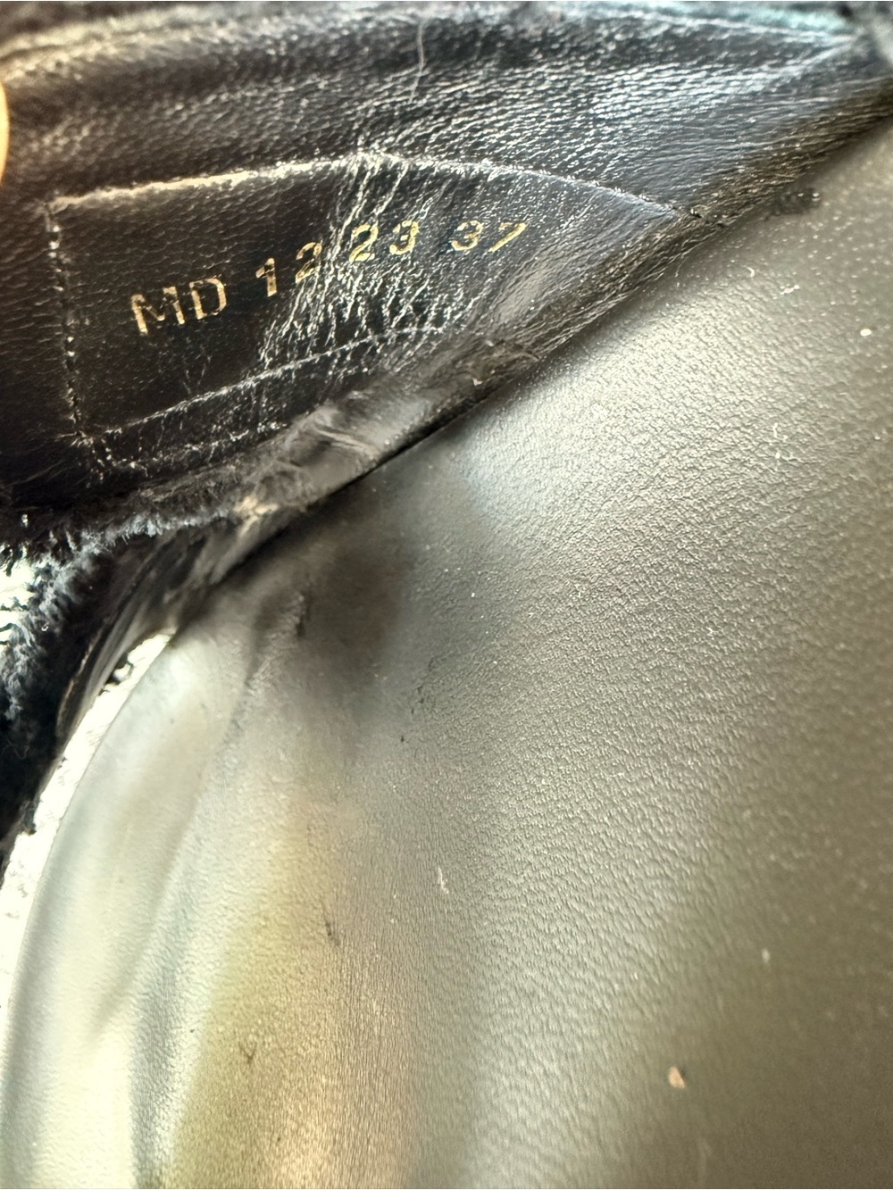 Dior Black Frayed Double-Strap Slide Sandals with Gold Logo - Picture 7 of 7